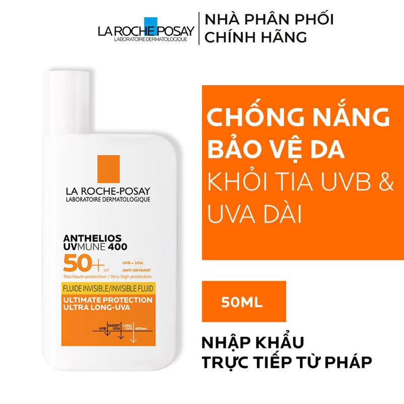 Sữa Chống Nắng La Roche-Posay Mỏng Nhẹ Bảo Vệ Da Tối Ưu Anthelios UVMune 400 SPF50+ 50ml