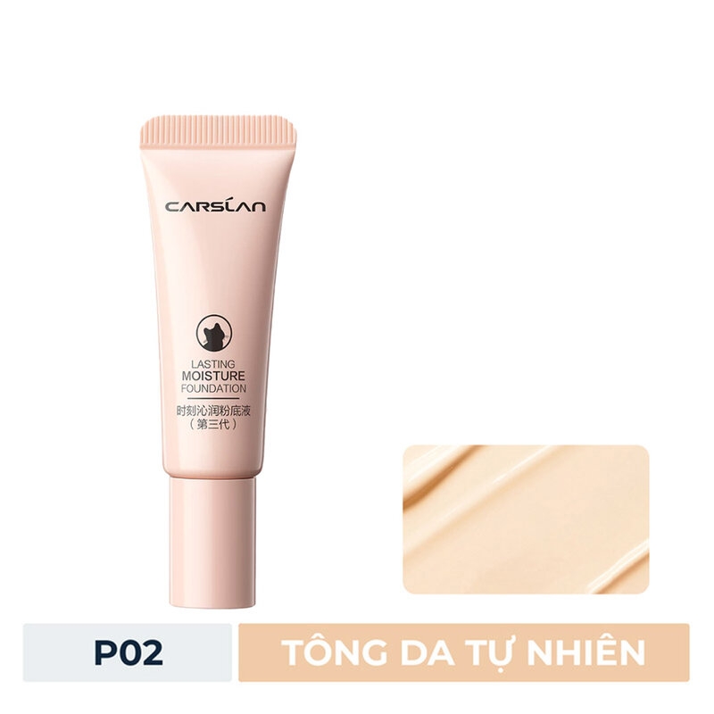 [Mini] Kem Nền Carslan Ẩm Mịn Lâu Trôi - P02 Tông Da Tự Nhiên 5g