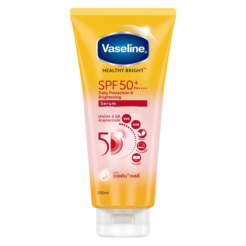 Serum Dưỡng Thể Vaseline Chống Nắng Sáng Da Healthy Bright Daily Protection & Brightening Serum SPF 50+ PA++++