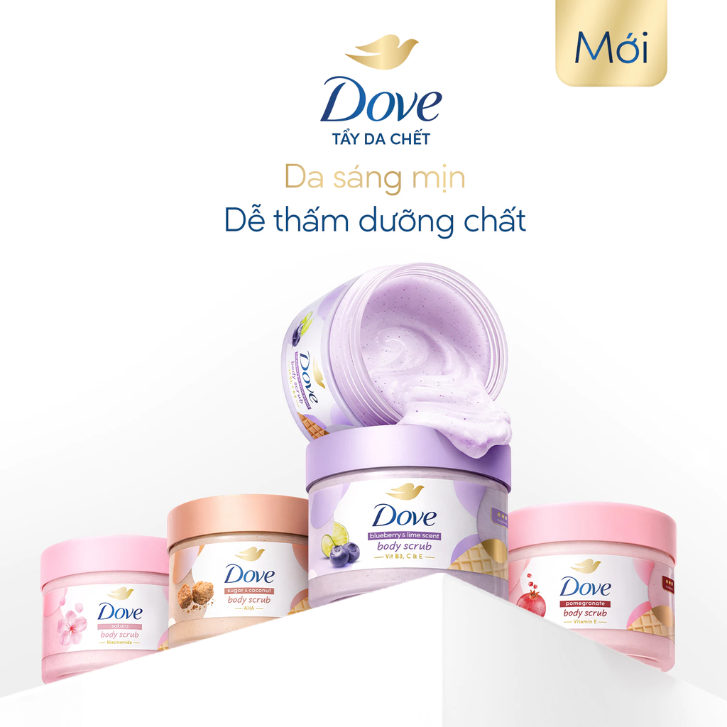 Tẩy Da Chết Dưỡng Ẩm Toàn Thân Dove 280g