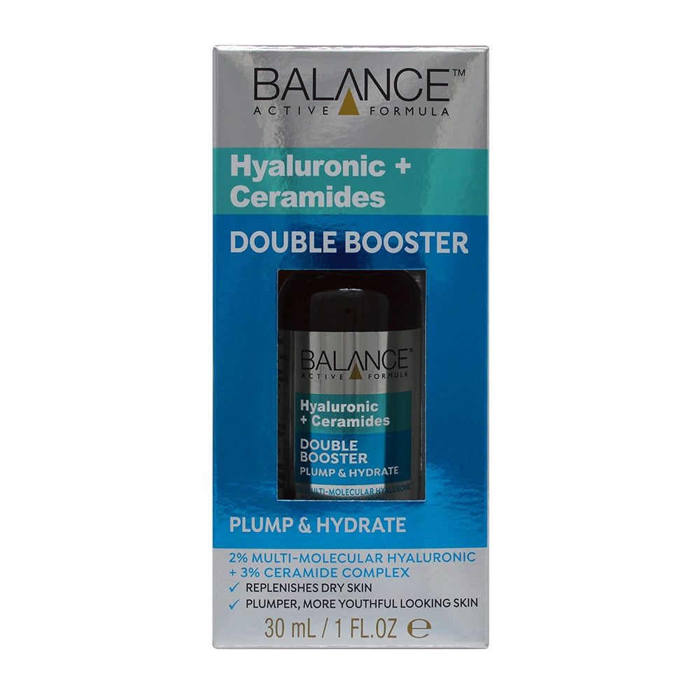 Tinh Chất Balance Active Formula Dưỡng Ẩm 2% Hyaluronic + 3% Ceramides Double Booster 30ml