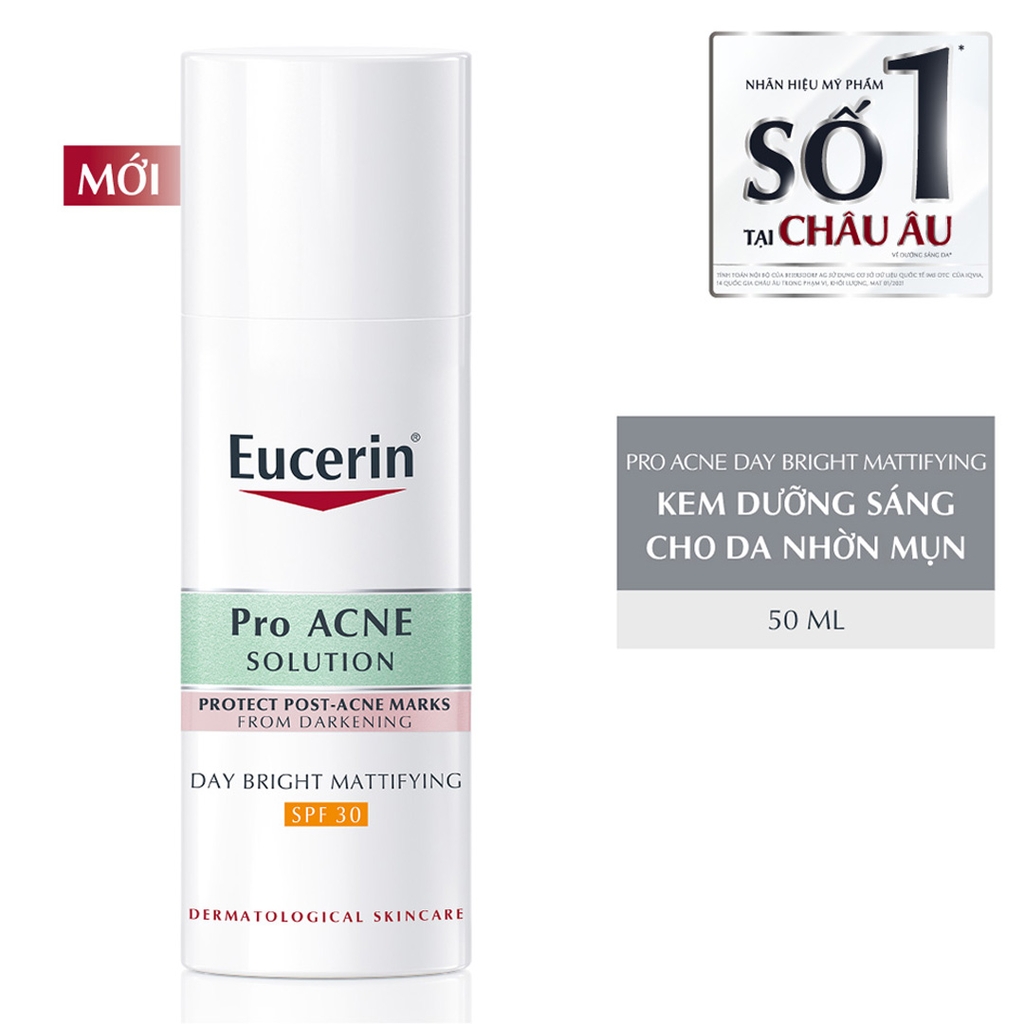 Kem Dưỡng Ngày Eucerin Chống Nắng & Giảm Khuẩn Mụn Day Bright SPF30 50ml