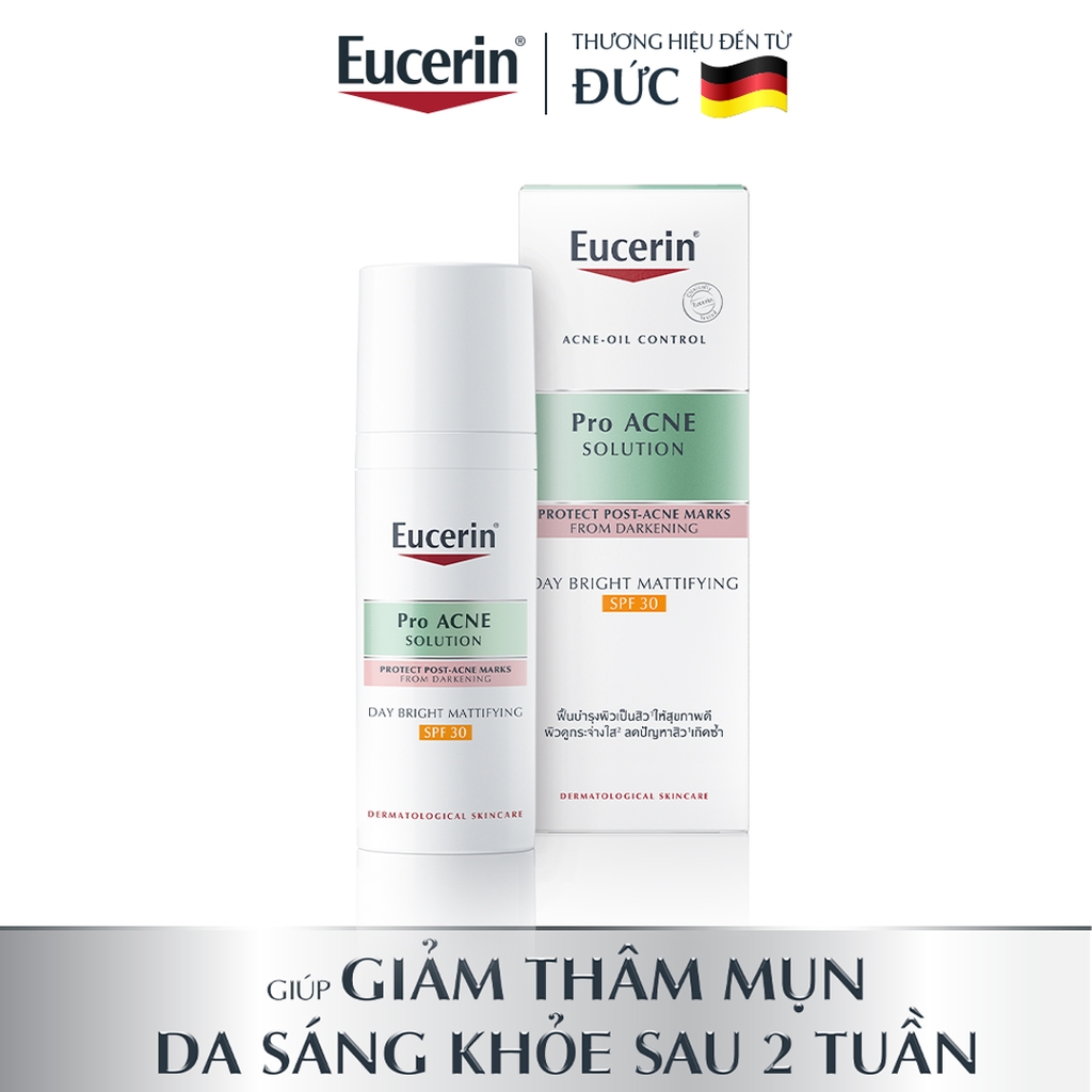 Kem Dưỡng Ngày Eucerin Chống Nắng & Giảm Khuẩn Mụn Day Bright SPF30 50ml
