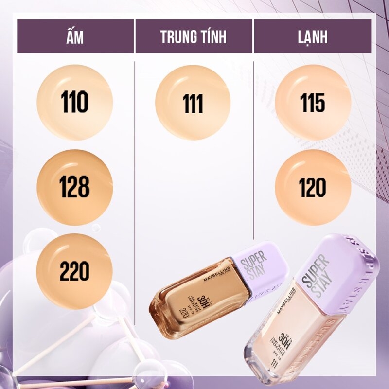 Kem Nền Maybelline Bắt Sáng Superstay Up To 30H Lumi-Matte 35ml