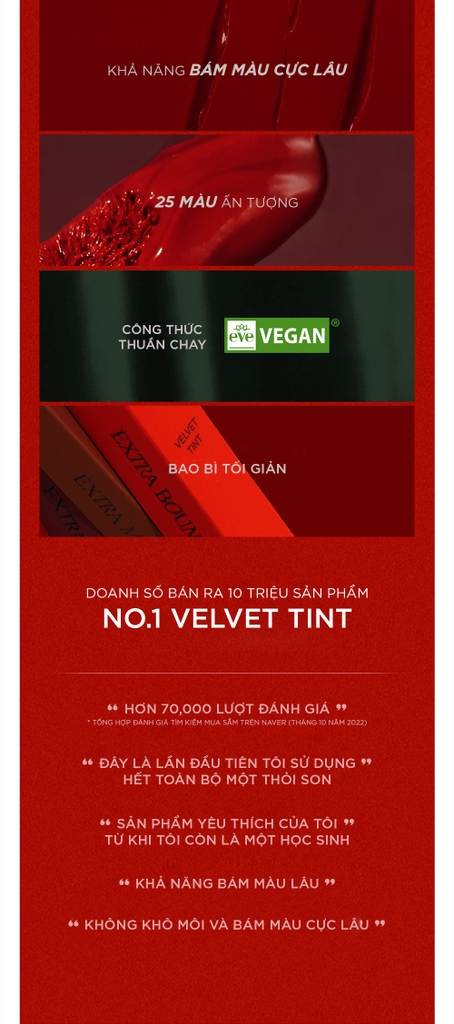 Son Kem Lì, Lên Màu Siêu Chuẩn Bbia Last Velvet Lip Tint 5g