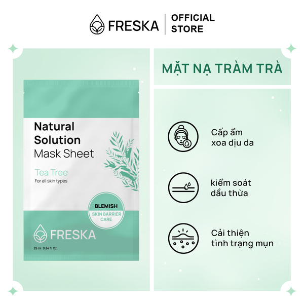 Mặt Nạ Giấy Freska Natural Soluion Mask Sheet 25ml