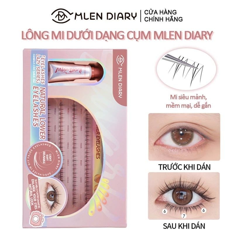 Lông Mi Giả Mlen Diary Mi Dưới 1 Hộp