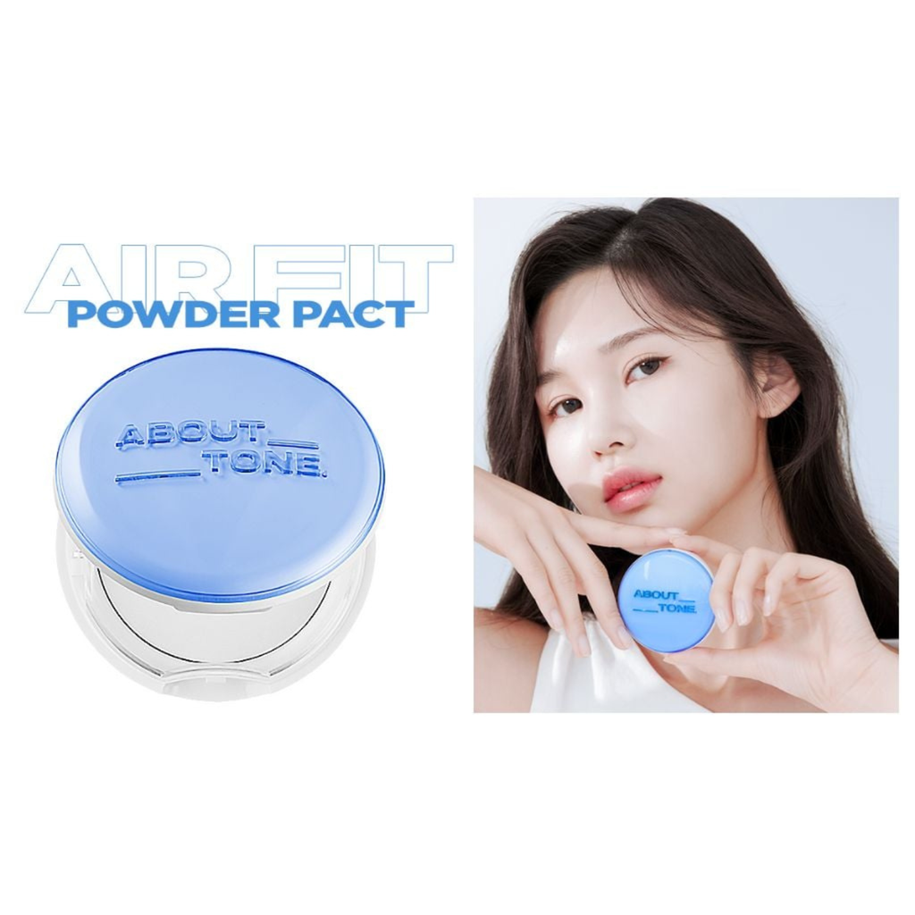Phấn Phủ Dạng Nén About Tone Air Fit Tạo Hiệu Ứng Mỏng Nhẹ Như Da Thật 9g
