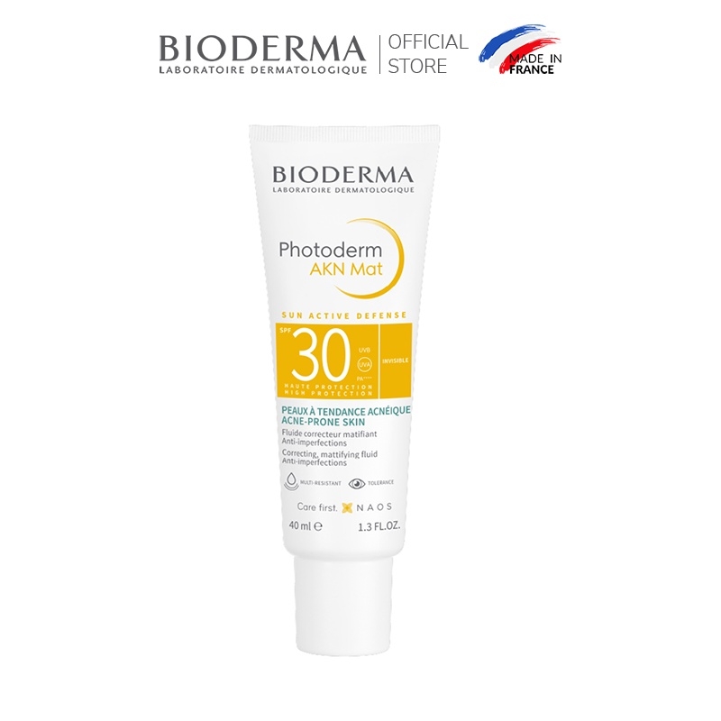 Kem Chống Nắng Bioderma Photoderm AKN Mat Dành Cho Da Dầu, Mụn SPF30