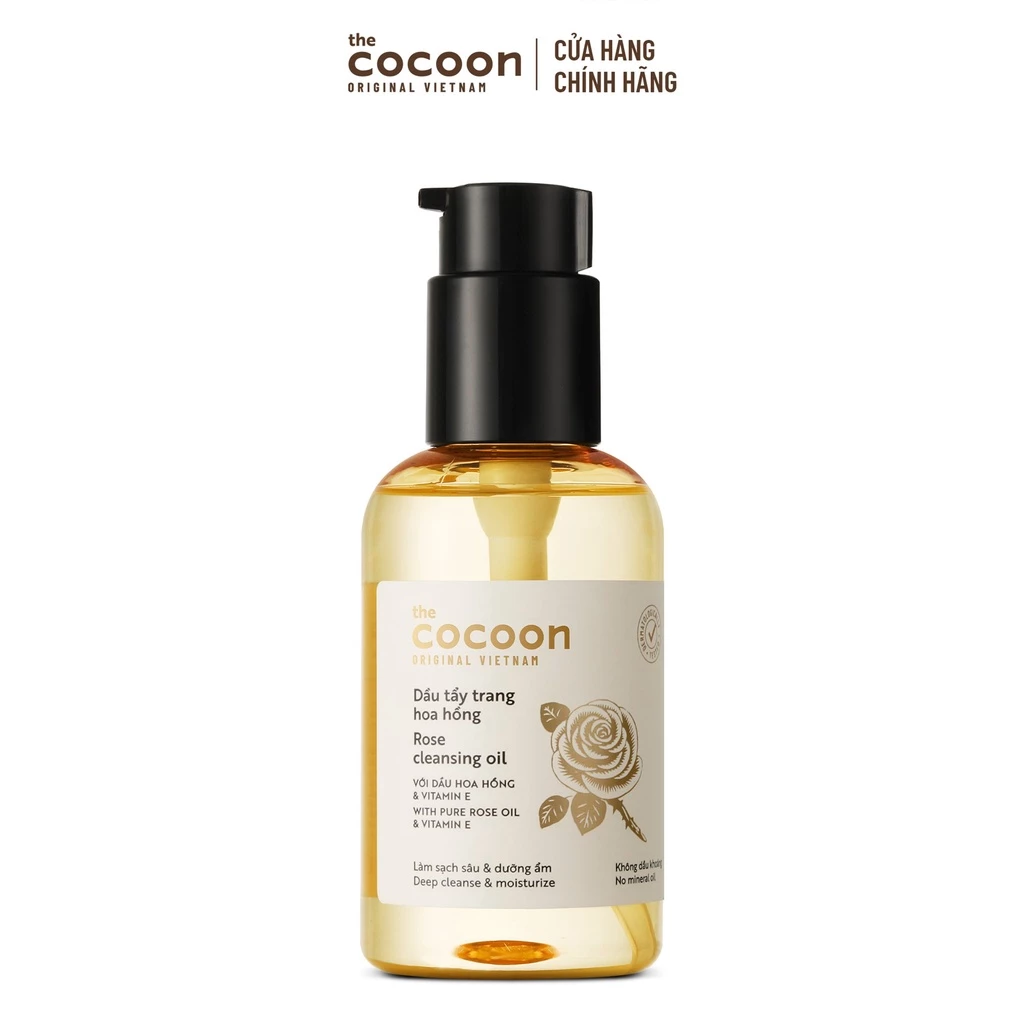 Dầu Tẩy Trang Cocoon Chiết Xuất Hoa Hồng 140ml