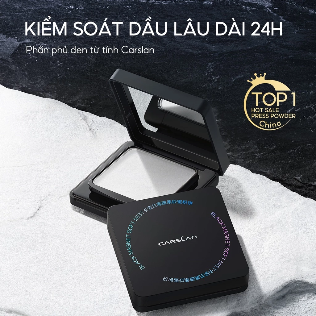 Phấn Phủ Carslan Black Magnetic Soft Mist Powder Dạng Nén 8g