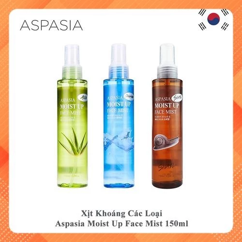Xịt Khoáng Aspasia Hỗ Trợ Cấp Ẩm Giúp Da Mềm Mại 150ml