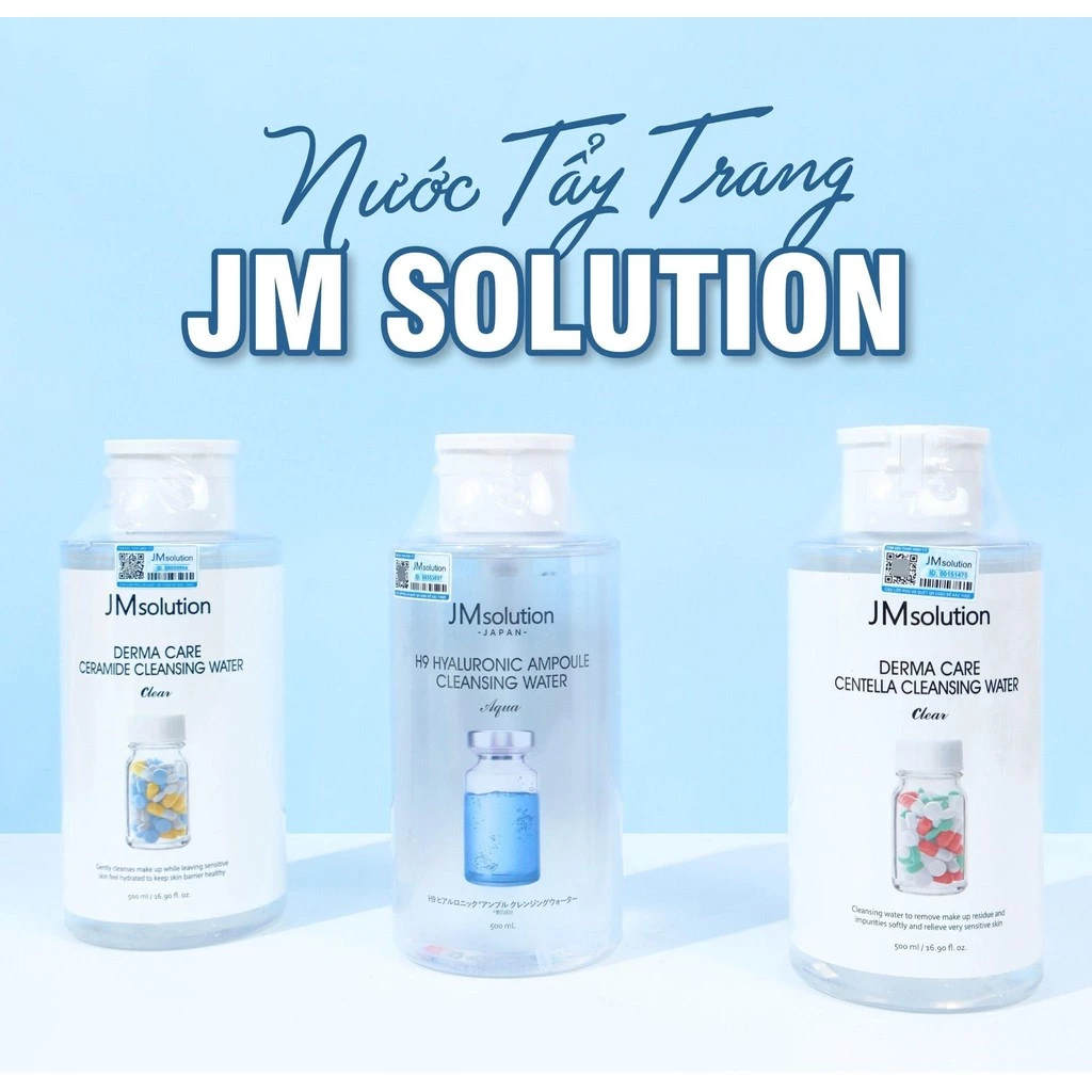 Nước Tẩy Trang Làm Sạch Da Dịu Nhẹ JMsolution Cleansing Water 500ml