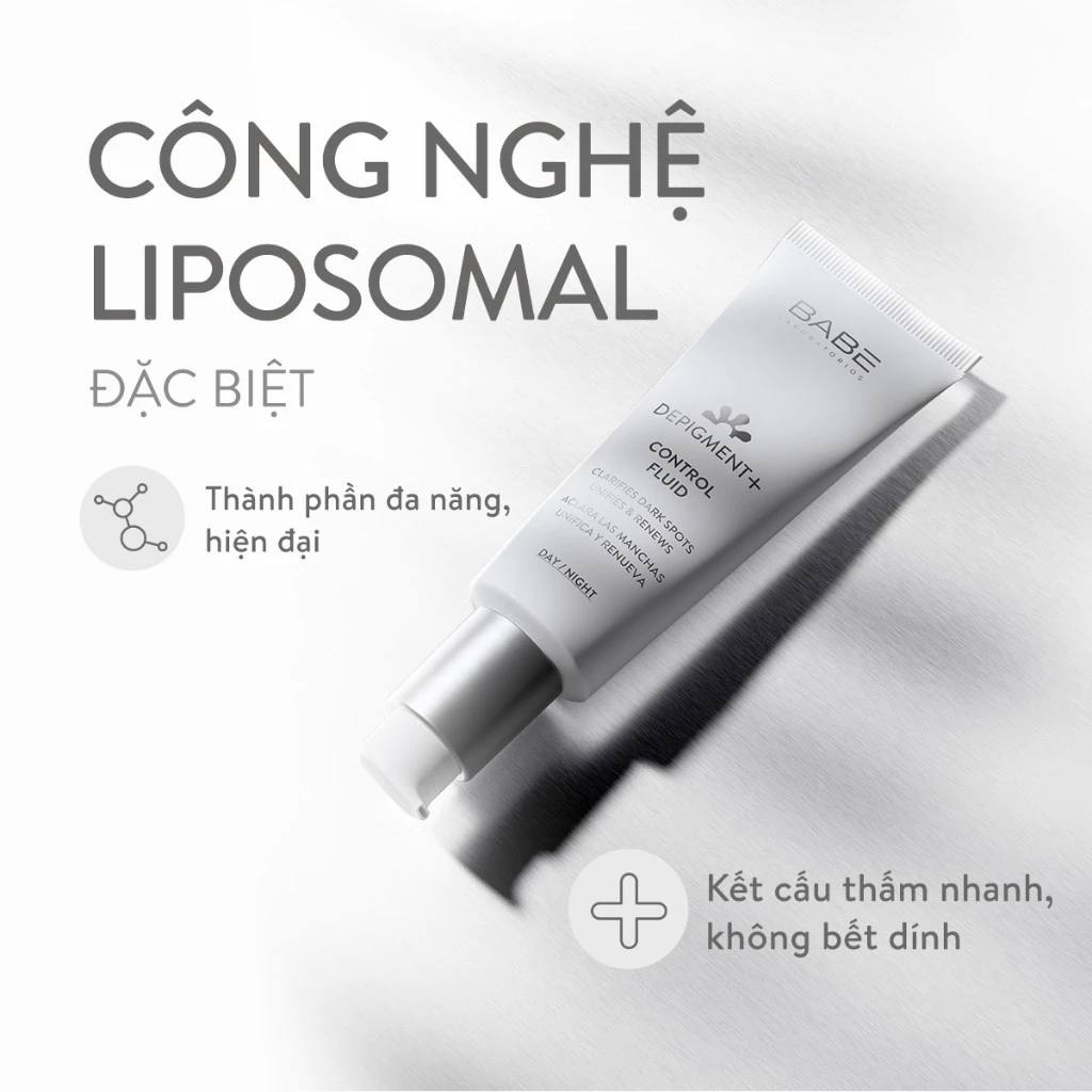 Kem Dưỡng Sáng Da Và Làm Mờ Vết Thâm Nám BABE Depigment+ Control Fluid 40ml