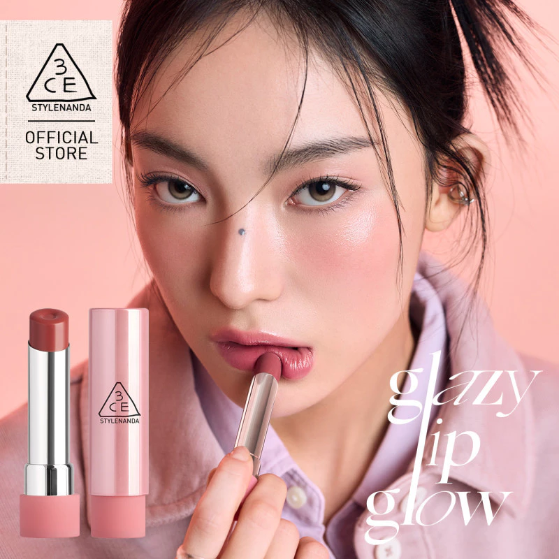 Son Bóng Dưỡng Môi 3CE Glazy Lip Glow 5g