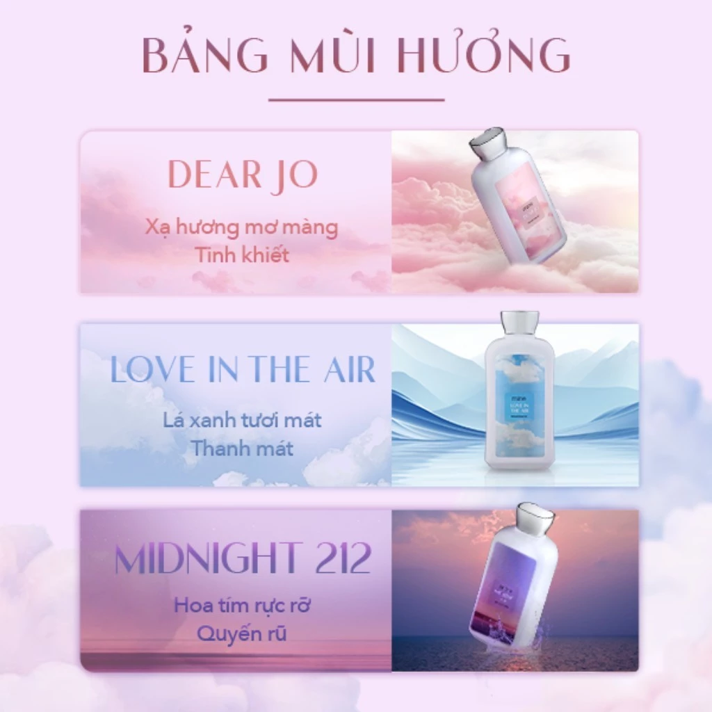 Sữa Tắm Hương Nước Hoa Mine Thơm Quyến Rũ Hỗ Trợ Dưỡng Ẩm Và Dưỡng Sáng Da