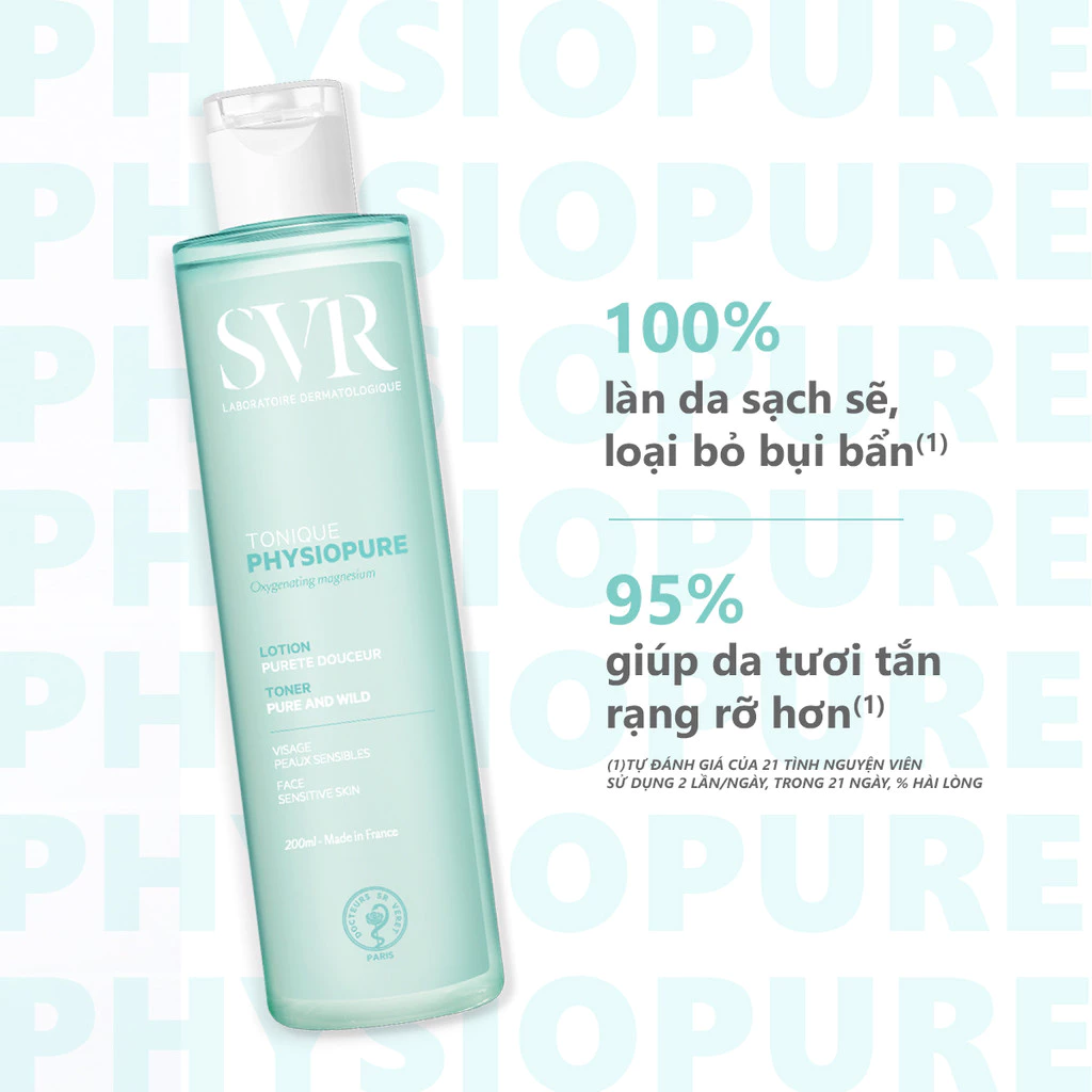 Nước Cân Bằng Làm Sạch Sâu Cho Da Mặt Nhạy Cảm SVR Physiopure Tonique 200ml
