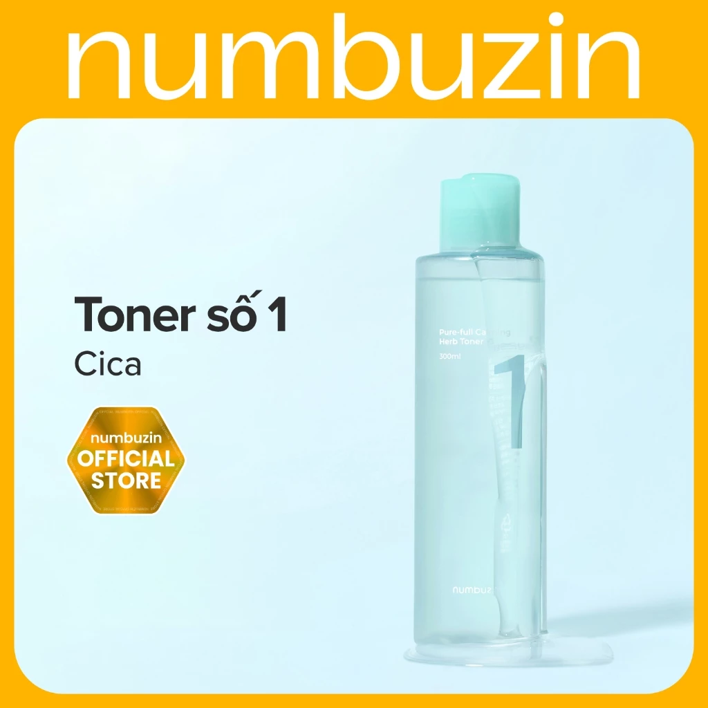 Toner Thảo Mộc Numbuzin No.1 Pure-full Calming Herb Toner Làm Dịu Da 300ml