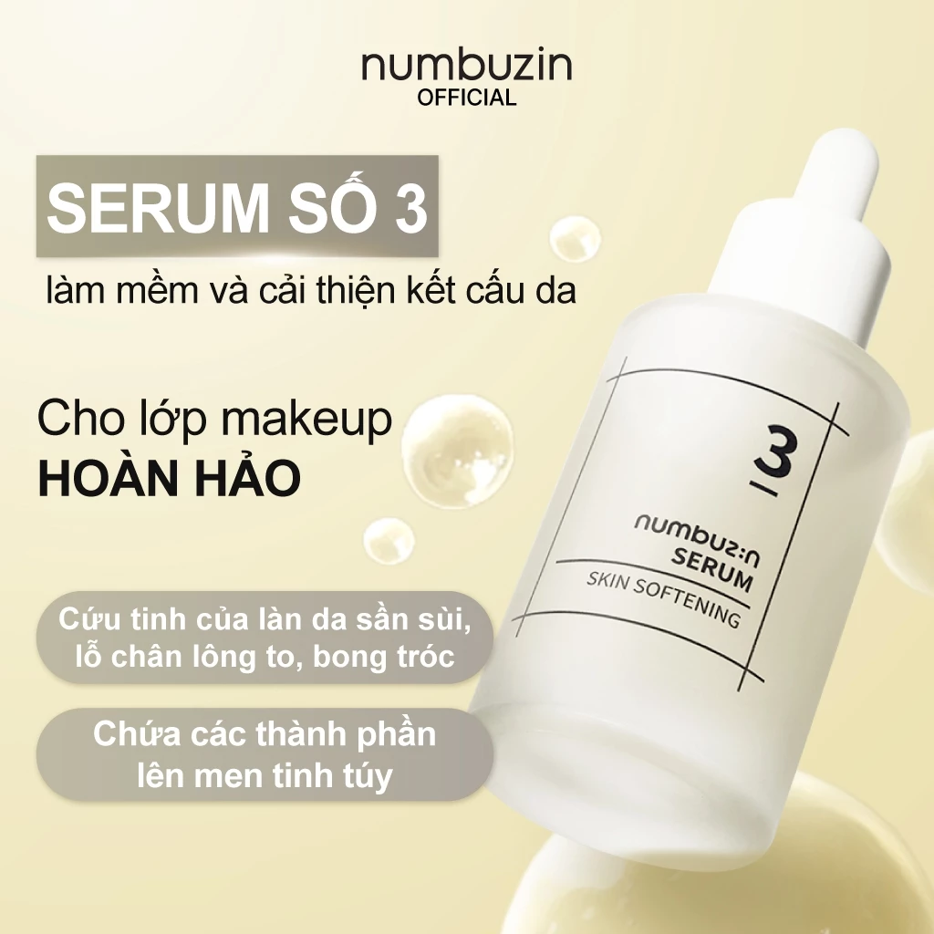 Tinh Chất Thu Nhỏ Lỗ Chân Lông Numbuzin No.3 Skin Softening Serum 50ml