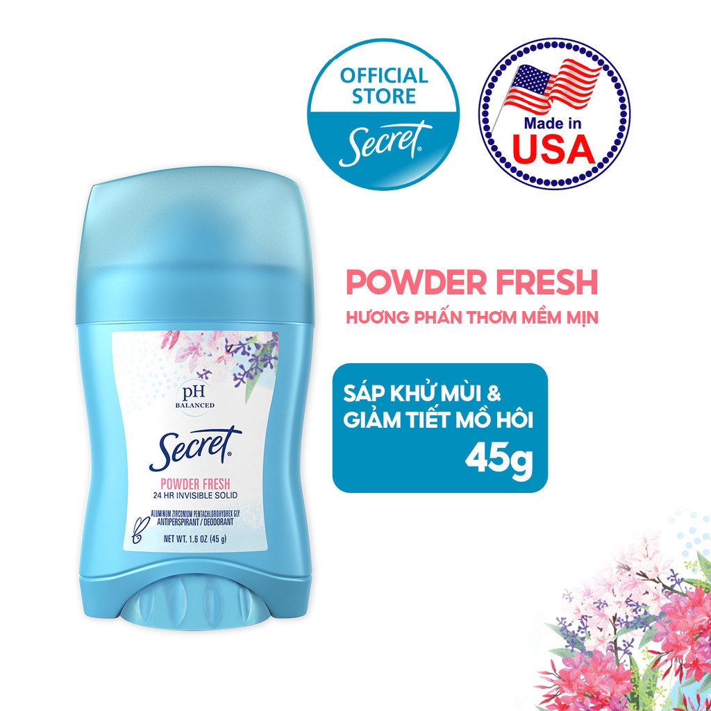 Sáp Khử Mùi Và Giảm Tiết Mồ Hôi Secret Powder Fresh 45g