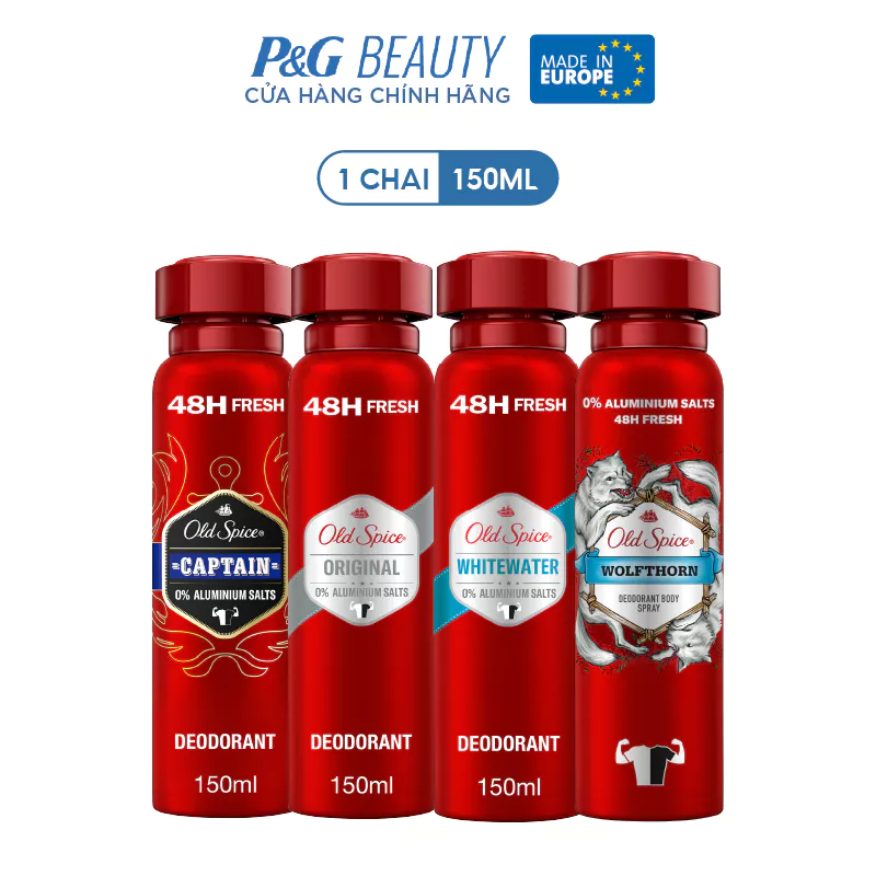 Xịt Thơm Và Khử Mùi Toàn Thân Old Spice 150ml