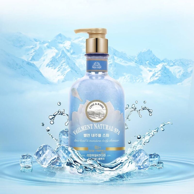 Sữa Tắm Hạt Veilment Natural Spa Hương Chanh Và Muối Biển 600g