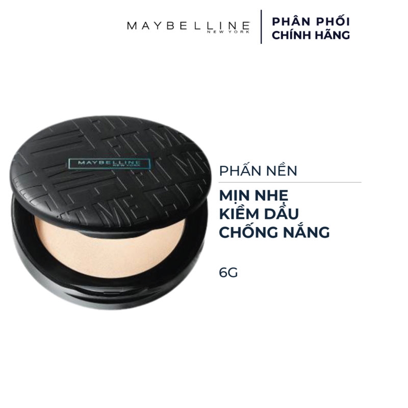 Phấn Nền Maybelline Fit Me Compact Powder SPF32 PA+++ Mịn Nhẹ Kiềm Dầu Chống Nắng 6g