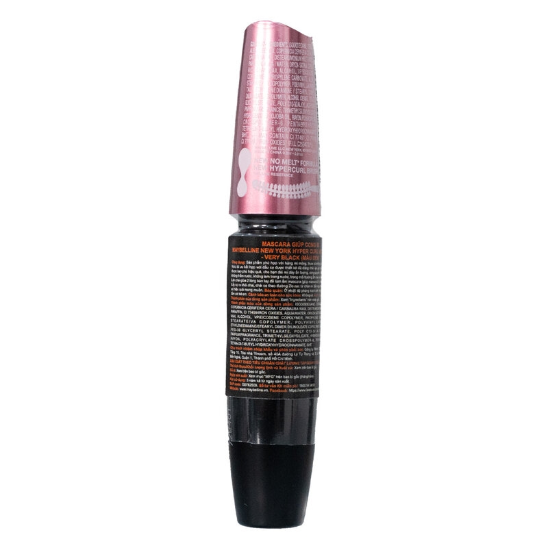 Mascara Maybelline Hyper Curl Waterproof Dài Mi và Cong Mi, Chuốt Mi Đen 9.2ml