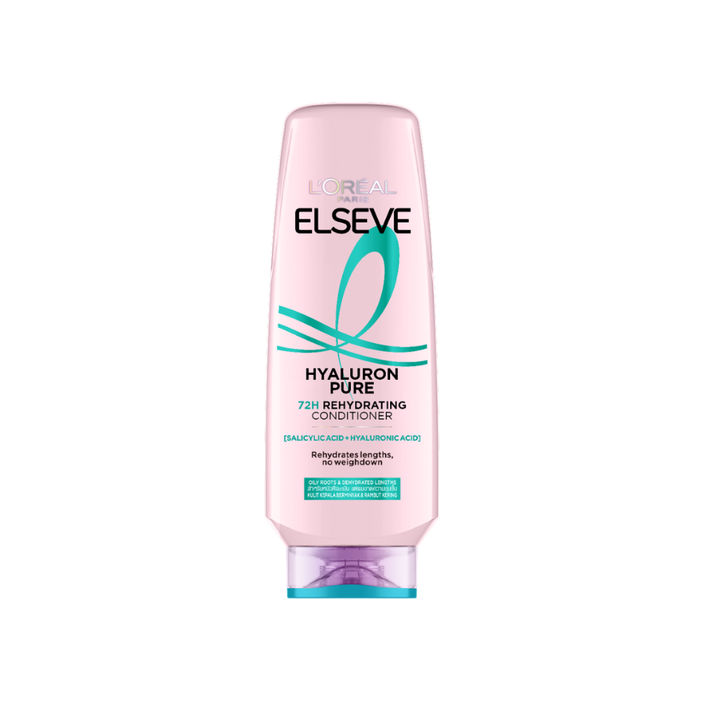 Dầu Xả L'Oreal Paris Eleve Hyaluron Moisture 72h Giúp Tóc Trông Bồng Bềnh Và Mềm Mượt 265ml