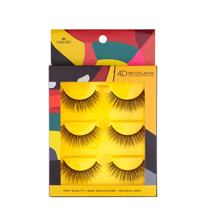Lông Mi Giả 4D Vacosi VM22 3 Đôi