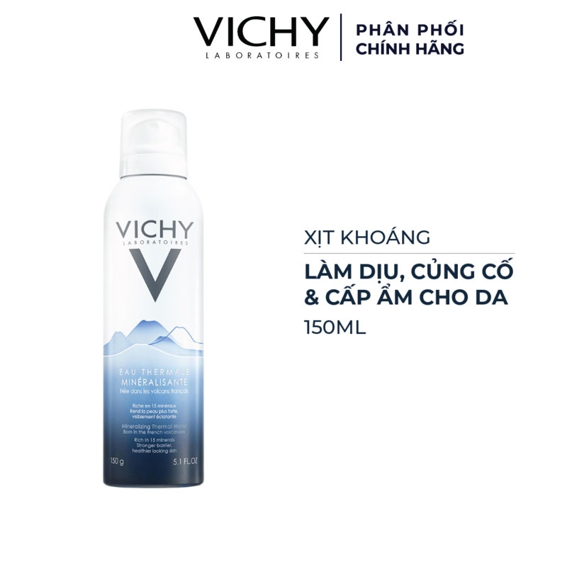 Xịt Khoáng Vichy Thermal Mineralizing Làm Dịu, Củng Cố & Cấp Ẩm Cho Da