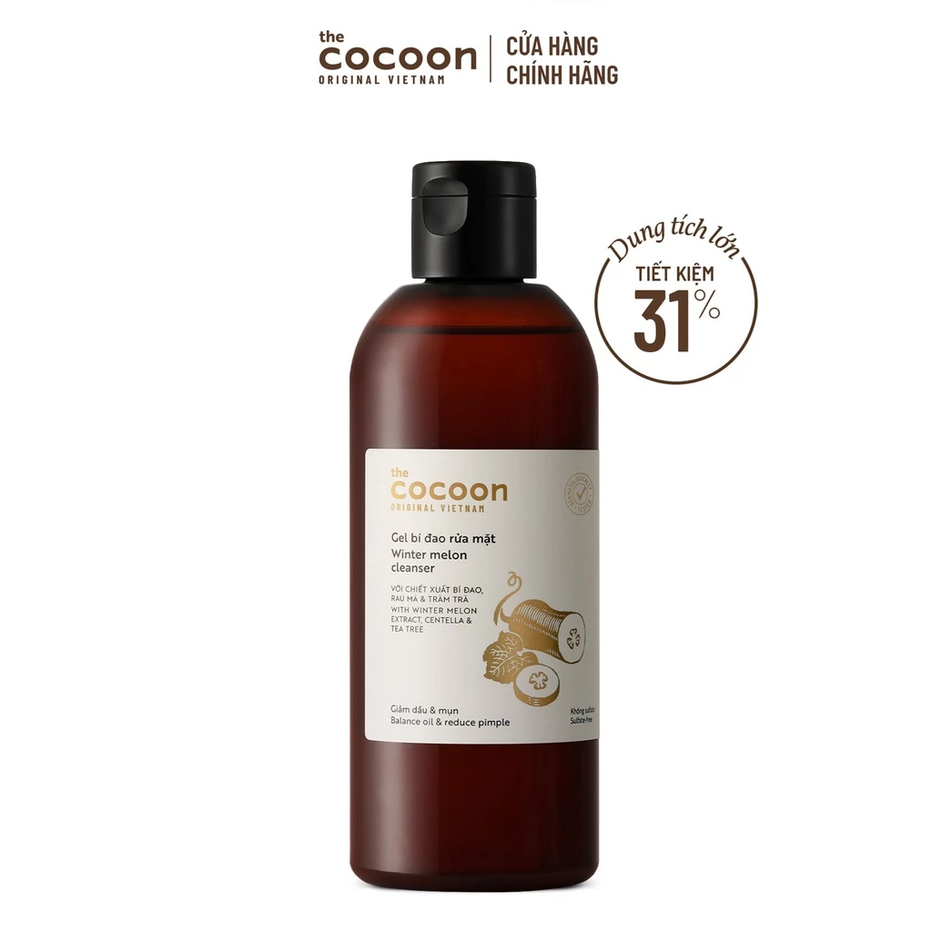 Gel Rửa Mặt Cocoon Winter Melon Cleanser Bí Đao 310ml