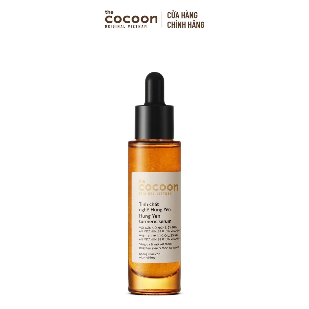 Tinh Chất Nghệ Hưng Yên Cocoon Turmeric Serum Sáng Da & Mờ Vết Thâm 30ml