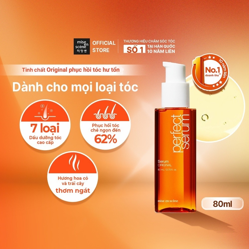 Tinh Chất Dưỡng Tóc Mise En Scène Phục Hồi Hư Tổn