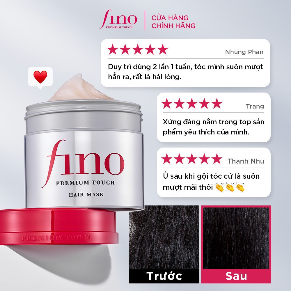 Kem Ủ Tóc Fino Premium Touch Cải Thiện Tóc Hư Tổn 230g