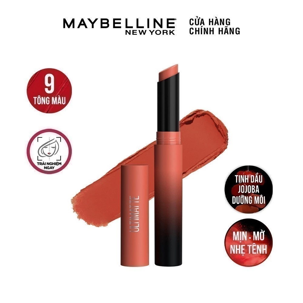 Son Lì Mịn Môi Siêu Nhẹ Maybelline Color Sensational Ultimatte 1.7g