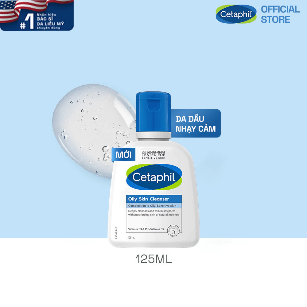 Sữa Rửa Mặt Cetaphil Dịu Lành Cho Da Dầu Nhạy Cảm