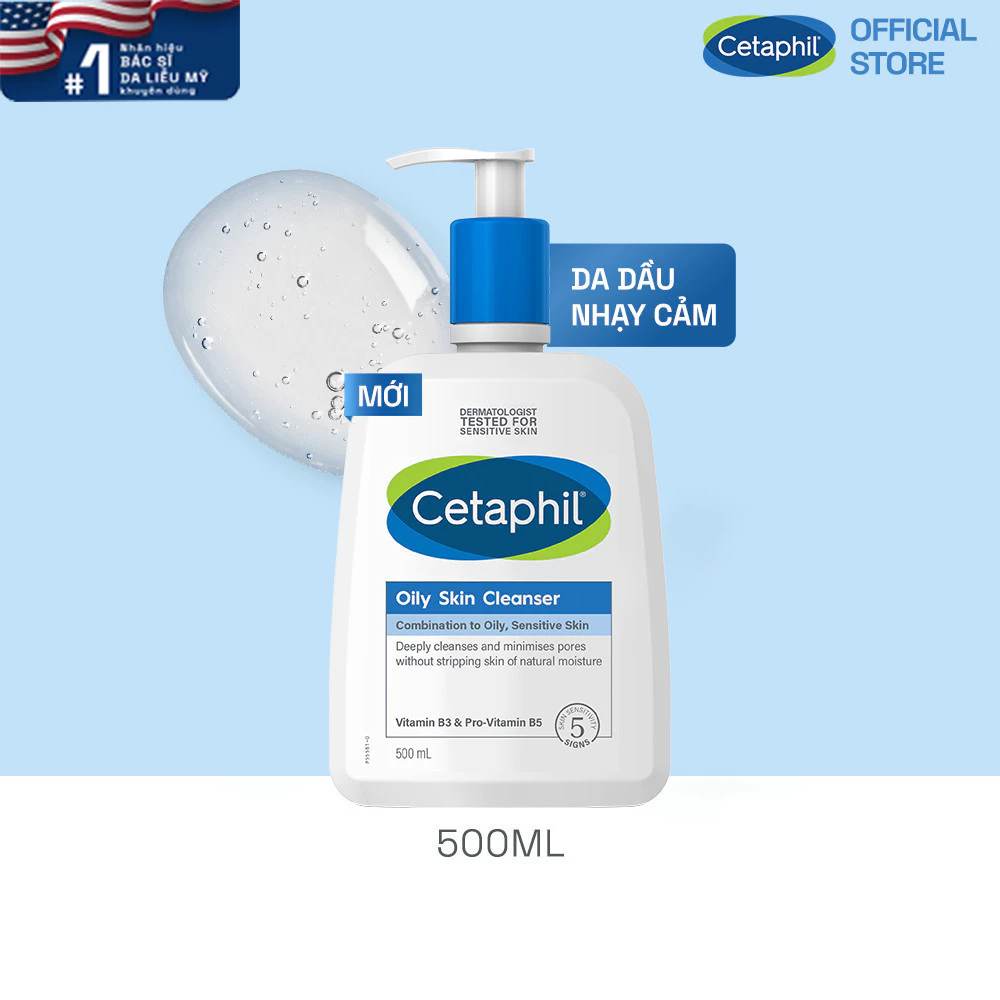 Sữa Rửa Mặt Cetaphil Dịu Lành Cho Da Dầu Nhạy Cảm