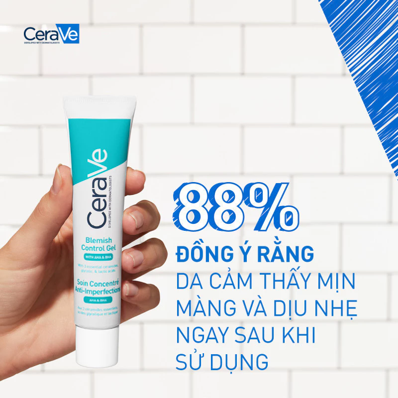 Gel Giảm Mụn Không Khô Da CeraVe Blemish Control Gel 40ml