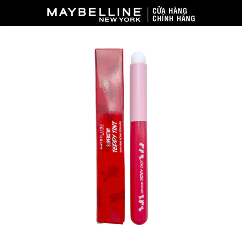 Cọ Trang Điểm Môi Đầu Tròn Chuyên Nghiệp Teddy Tint Maybelline New York (Kèm hộp)