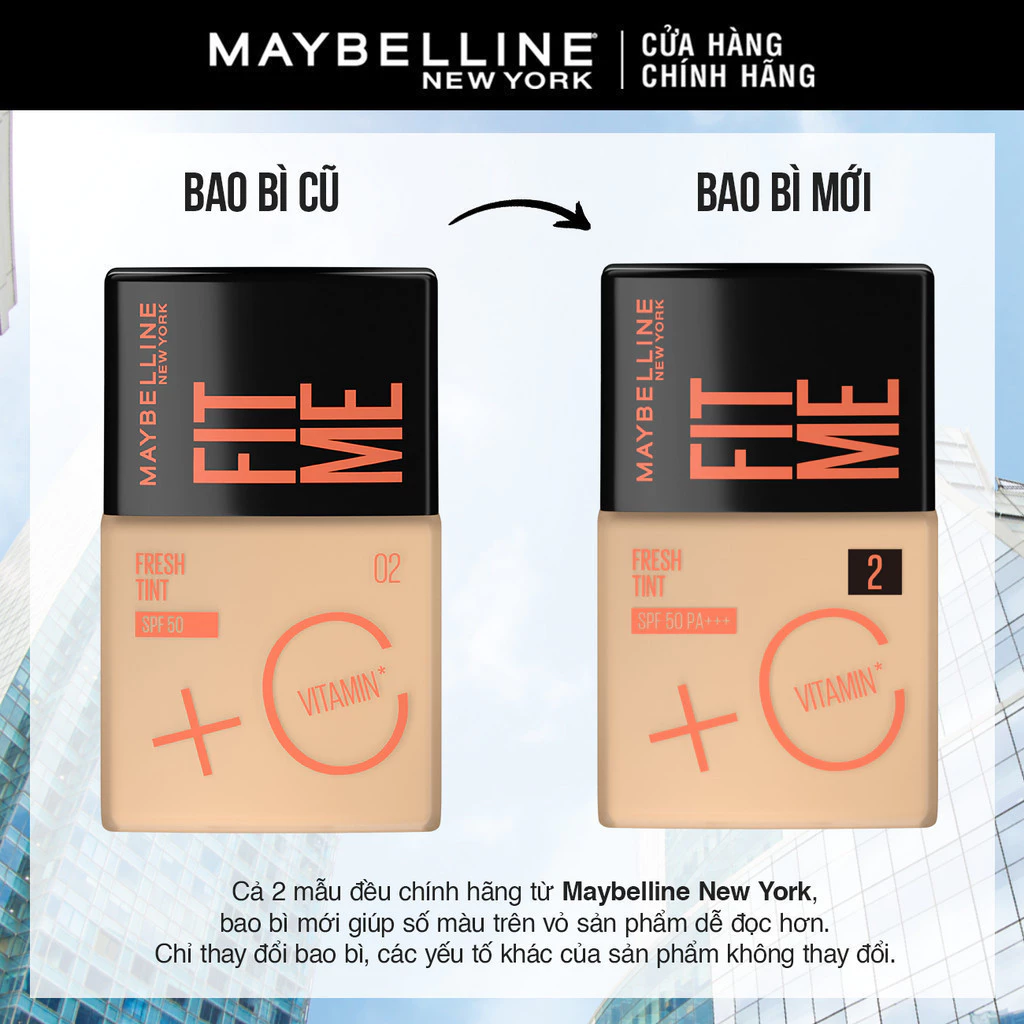 Kem Nền Maybelline Tươi Mướt Chống Nắng SPF50 30ml