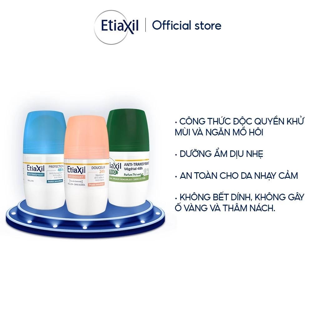 Lăn Khử Mùi Etiaxil Bảo Vệ Kép 50ml