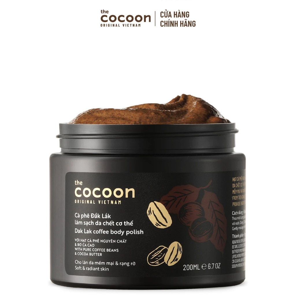 Tẩy Tế Bào Da Cơ Thể Cocoon Đắk Lắk Coffee Body Polish