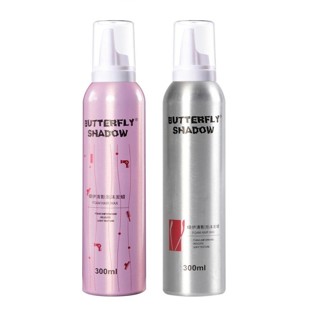 Gôm Bọt Mềm Butterfly Shadow Giữ Nếp Tóc 300ml
