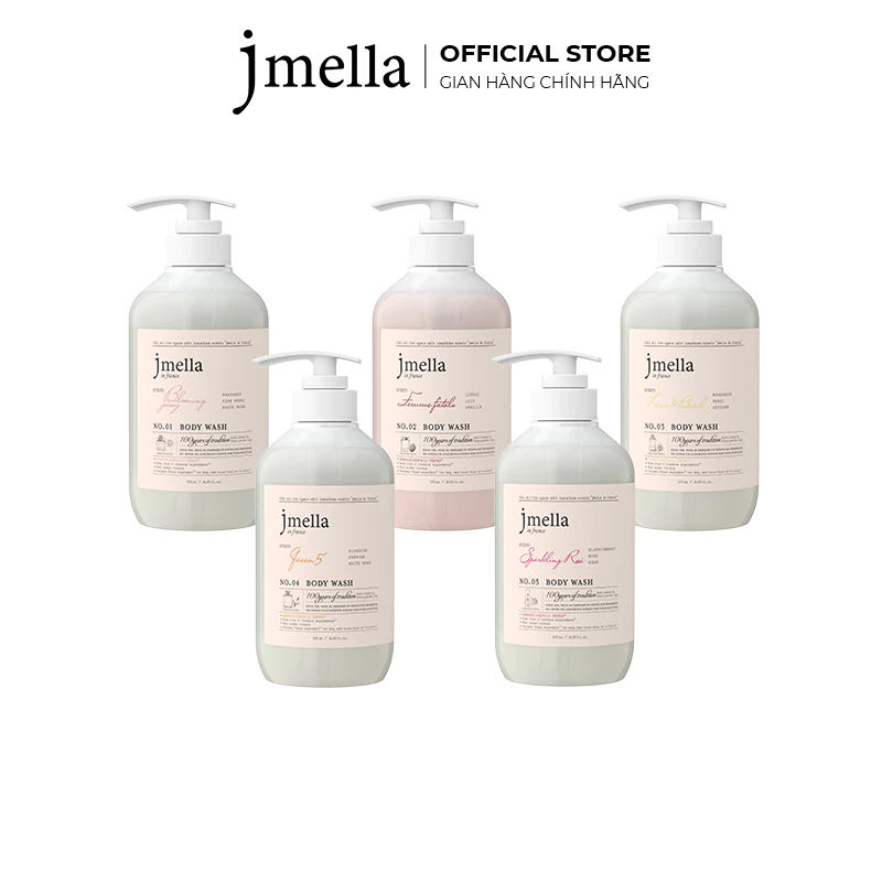 Sữa Tắm Jmella Dưỡng Ẩm Hương Nước Hoa 500ml