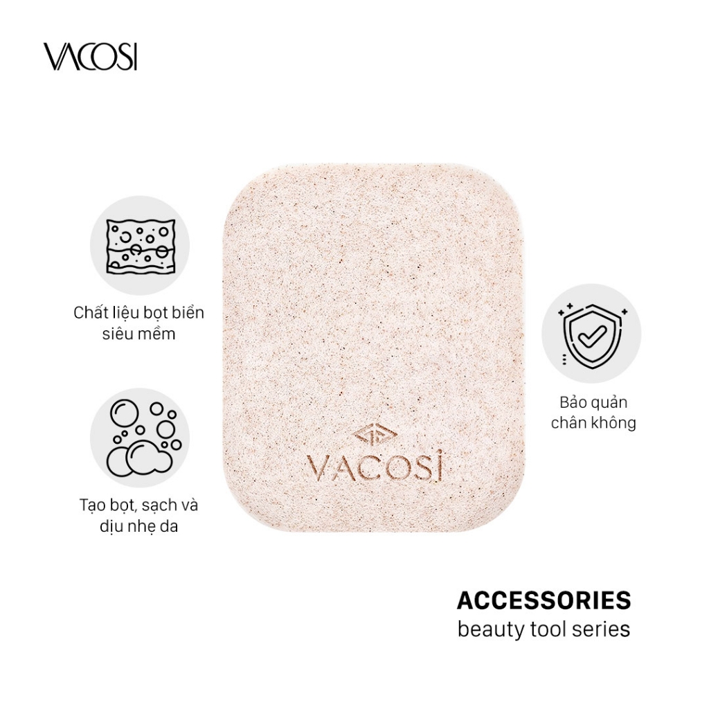 Bông Rửa Mặt Vacosi Bọt Biển BP26