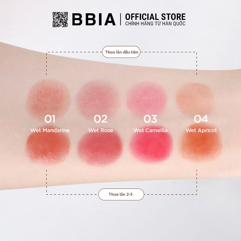 Son Dưỡng Có Màu Thuần Chay Bbia Ready To Wear Water Lipstick 3g