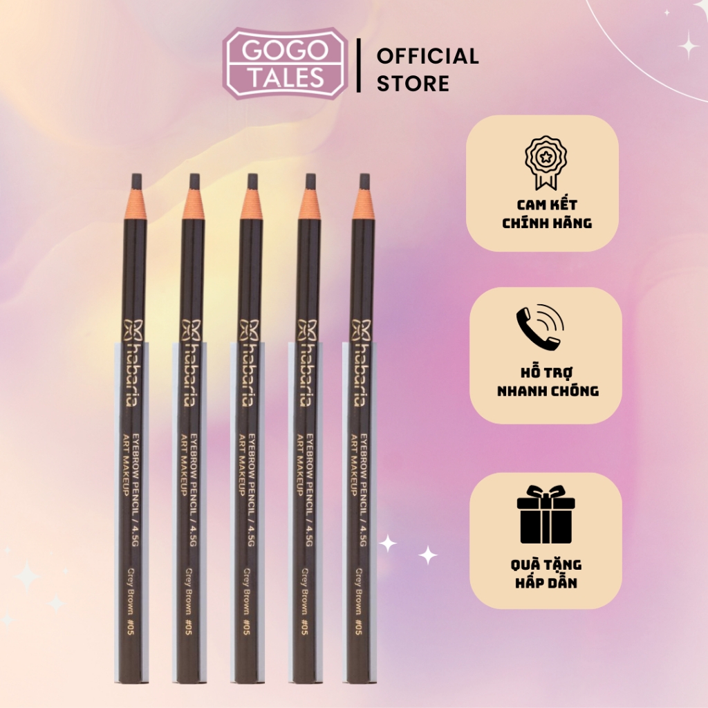 Chỉ Xé Kẻ Mày Habaria Eyebrow Pencil Art Makeup 4.5g