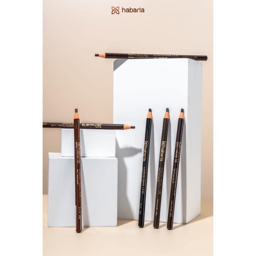 Chỉ Xé Kẻ Mày Habaria Eyebrow Pencil Art Makeup 4.5g