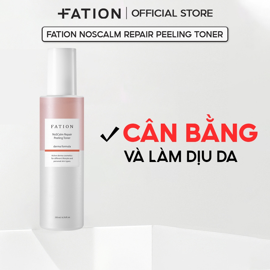 Nước Hoa Hồng Tẩy Tế Bào Chết FATION NoSCalm Repair Peeling Toner 200ml
